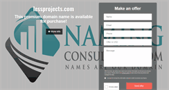 Desktop Screenshot of lessprojects.com
