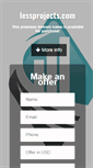 Mobile Screenshot of lessprojects.com